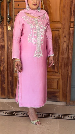 PINK EMBELLISHED OUTFIT