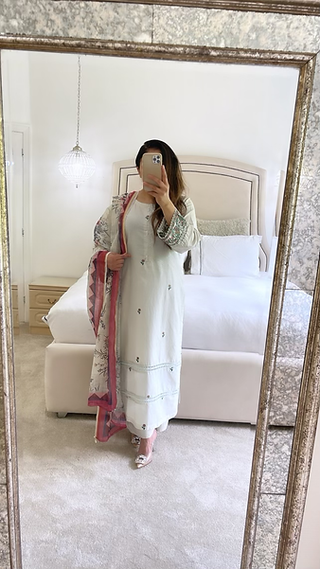 THREE PIECE LAWN EMBROIDERED OUTFIT